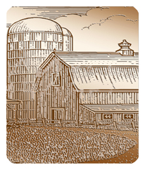 262 DF35-564-BZ Barn Scene